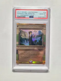 MTG Rhonas The Indomitable PSA 10 GEM MINT 2017 Amonkhet Invocations Magic Card - Image 1