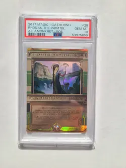 MTG Rhonas The Indomitable PSA 10 GEM MINT 2017 Amonkhet Invocations Magic Card - Image 3