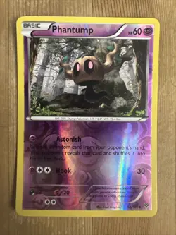 Phantump - XY Base Set - 54/146 - Reverse HOLO Pokemon Card -- LP - Image 1