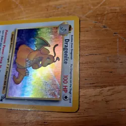 Dragonite 4/62 Fossil Unlimited Holo WOTC Pokemon Card 1999 LP Vintage - Image 3
