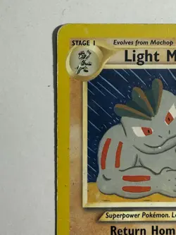 HP Light Machoke 49/105 Neo Destiny Regular Pokemon card English - Image 4