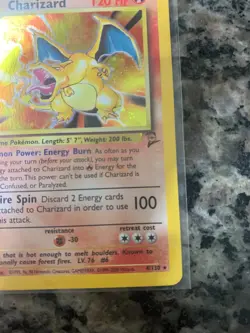 Pokemon TCG Charizard 2000 Base Set 2 Holo Unlimited Rare Card 4/130 - Image 4