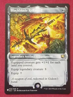 Magic The Gathering THE LIST BLACKBLADE REFORGED artifact card MTG - Image 1