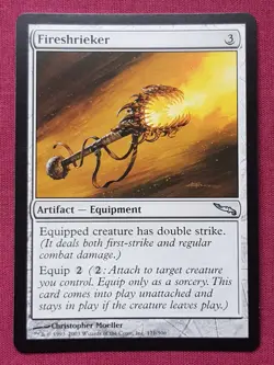 Magic The Gathering MIRRODIN FIRESHRIEKER artifact card MTG - Image 1