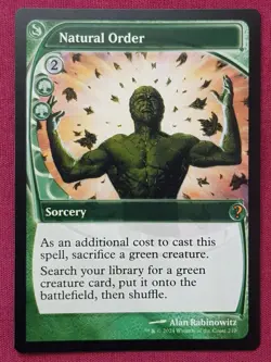 Magic The Gathering MYSTERY BOOSTER 2 MB2 NATURAL ORDER green card MTG - Image 1