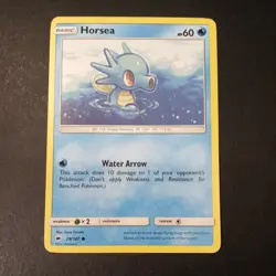 Pokemon Burning Shadows Horsea Common Card 29/147 NM - Image 1