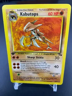 1st Edition WOTC - Kabutops 24/62 - Fossil Set Pokemon Card - Image 1