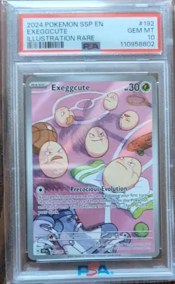 PSA 10 GEM MINT Exeggcute 192 Surging Sparks Pokemon Card - Image 1