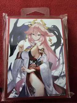 Genshin Impact Yae Miko doujin Card Sleeves 60 Count Standard Size US SELLER - Image 1