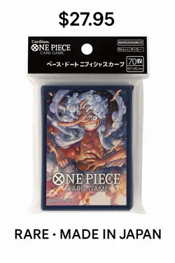 One Piece Card Game Sleeves Gear 5 Luffy 70ct Bandai Japan Official Sealed RARE - Image 1