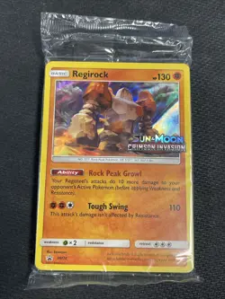Pokemon Sun Moon Crimson Invasion Prerelease 23 Card Evolutions Regirock Stamped 820650832635 - Image 1