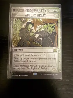 MTG Magic the Gathering Abrupt Decay (34/87) Breaking News LP - Image 1