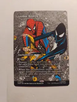 Borderless Leyline Binding MTG Marvel's Spider-Man Magic the Gathering 0002 Reg - Image 1