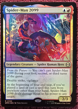 Spider-Man 2099 Magic The Gathering Spider-Man Rare Foil #150 MINT - Image 1