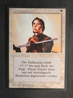 Revised FBB German MTG Righteousness Magic - Image 1