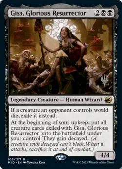 1x Gisa, Glorious Resurrector - Promo NM Eng MTG - Midnight Hunt - Image 1