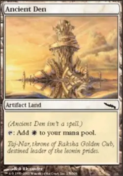 1x Ancient Den Light Play MTG Magic - Kid Icarus - - Image 1