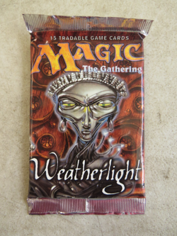 Sealed 1997 Magic The Gathering MTG Weatherlight Booster Pack - Image 1