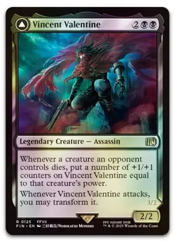 Vincent Valentine #125 (Foil) (NM) Final Fantasy FIN Magic MTG - Image 1