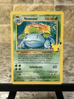Pokemon TCG ~ Venusaur Holo [Celebrations: Classic Collection 15/102] NM - Image 1