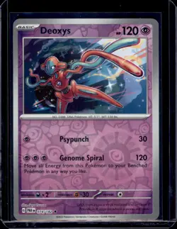 Deoxys SV04: Paradox Rift Pokemon 074/182 Reverse Holo NM+ - Image 1