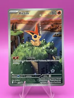 Pokemon TCG Victini Full Art Holo Black Star Promo Card 208 NM - Image 1