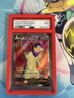 Hisuian Typhlosion V 169/189 Astral Radiance PSA Graded 9 Pokemon TCG - Image 1