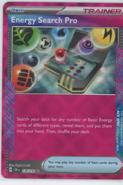 2024 Pokemon S&V Surging Sparks Energy Search Pro #176/191 176/191 ACE SPEC - Image 1
