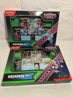 Pokemon TCG - Shrouded Fable Greninja and Kingdra EX Special Collection Sealed - Image 1