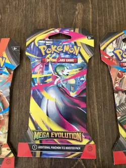 Pokemon Blister Lot (5 Packs) 3 Mega Evolution + 2 Temporal Forces Blister Packs - Image 4