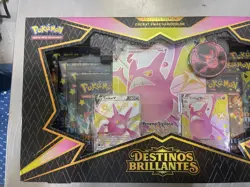 Pokemon TCG Crobat VMAX Shiny Premium Collection Destinos Brillantes Spanish Box - Image 2