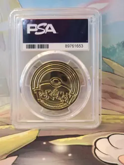 Pokemon Zamazenta 2020 Premium Collection Gold Graded Coin PSA 9 - Image 2