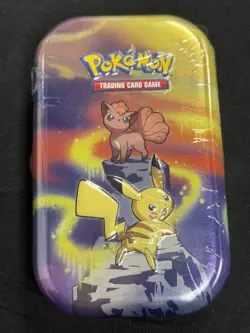 Pokemon TCG Kanto Friends Mini Tin - Pikachu & Vulpix - Factory Sealed - Image 1