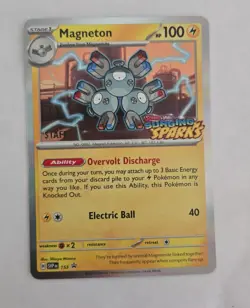 Magneton NM Staff Stamped Black Star Prerelease Tournament Promo Pokemon TCG - Image 1