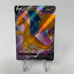 Pokemon TCG Charizard v SWSH050 Black Star Promo Full Art Champion's Path - Image 1