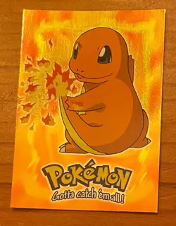Charmander E4 of 12 Holo Topps 1999 TV Animation Series Blue Logo Pokemon LP - Image 1