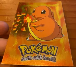 Charmander E4 of 12 Holo Topps 1999 TV Animation Series Blue Logo Pokemon LP - Image 3