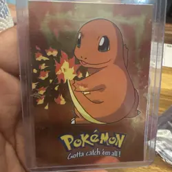 Charmander E4 of 12 Holo Topps 1999 TV Animation Series Light Play Pokemon - Image 2