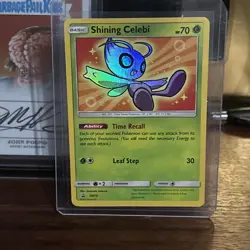 Pokemon Shining Celebi SM79 Black Star Promo Holo Lightly Played Shining Legends - Image 1