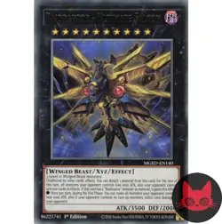 Yugioh Raidraptor - Ultimate Falcon MGED-EN140 Rare 1st Edition NM - Image 1
