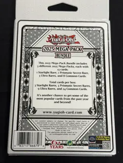 Yu-Gi-Oh! 2025 Mega-Pack Bundle (Yugi • Dark Magician Art) - English • Sealed - Image 2