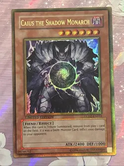 Caius the Shadow Monarch GLD2-EN033 Gold Series 2009 Limited Ultra Rare LP - Image 1