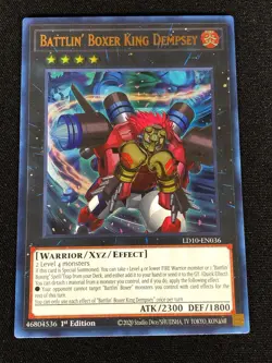 Yugioh Battlin' Boxer King Dempsey LD10-EN036 1st Ultra (NM) - Image 1