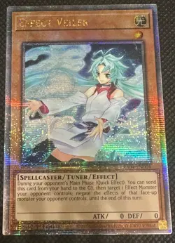Effect Veiler (Alt Art) Quarter Century Secret Rare QCR Stampede RA04-EN004 - Image 1