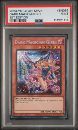 2024 YU-GI-OH! MP24-25TH ANV TIN: DUELING MIRRORS DARK MAGICIAN GIRL PSA 9 - Image 1