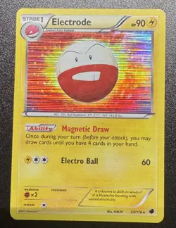 Pokemon 2013 Moderate Play Electrode 33/116 Plasma Freeze Holo Card - Image 1