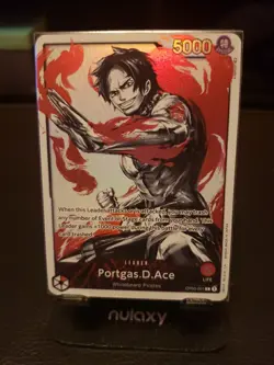 One Piece Card TCG Portgas D. Ace Alt Art Leader OP03-001 Pillars of Strength - Image 1