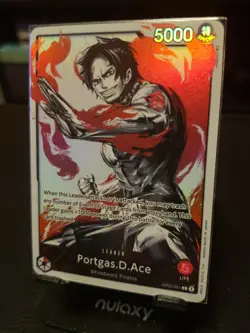 One Piece Card TCG Portgas D. Ace Alt Art Leader OP03-001 Pillars of Strength - Image 2