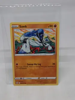 Sawk 081/172 Regular Common Brilliant Stars Pokemon Trading Card TCG NM PF - Image 1