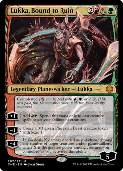 Lukka, Bound to Ruin Phyrexia: All Will Be One HEAVILY PLD CARD ABUGames - Image 1